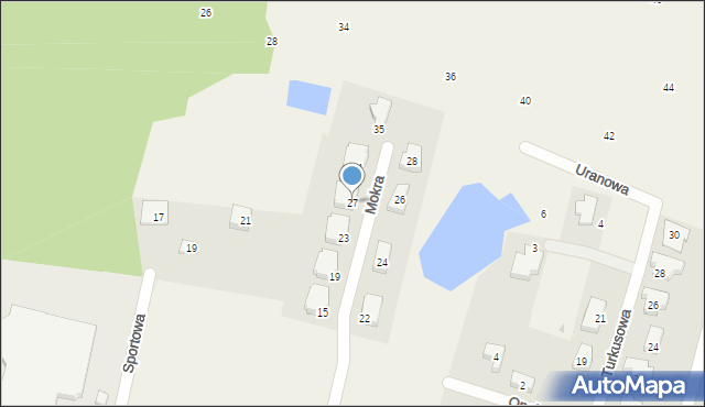 Jankowo Gdańskie, Mokra, 27, mapa Jankowo Gdańskie