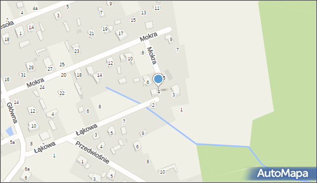 Janówka, Mokra, 4, mapa Janówka