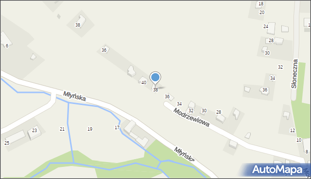 Januszowice, Modrzewiowa, 38, mapa Januszowice