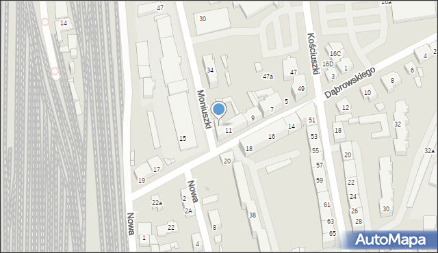 Jarocin, Moniuszki Stanisława, 36, mapa Jarocin