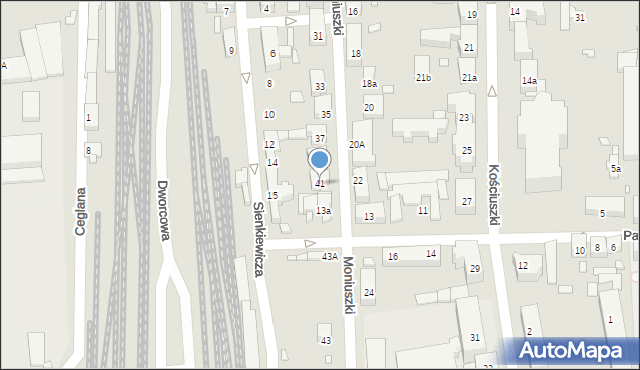 Jarocin, Moniuszki Stanisława, 41, mapa Jarocin