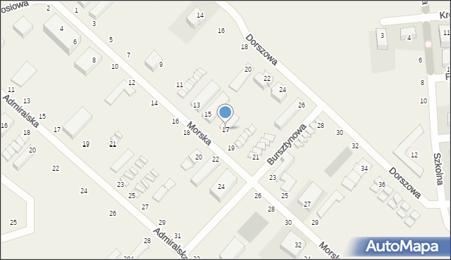 Jarosławiec, Morska, 17, mapa Jarosławiec