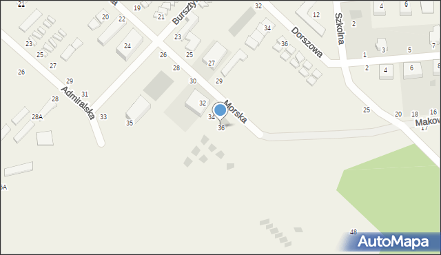 Jarosławiec, Morska, 36, mapa Jarosławiec