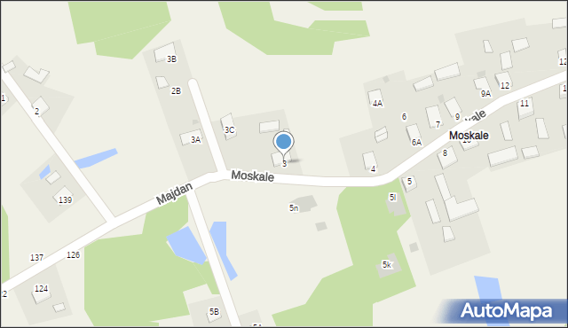 Jastkowice, Moskale, 3, mapa Jastkowice