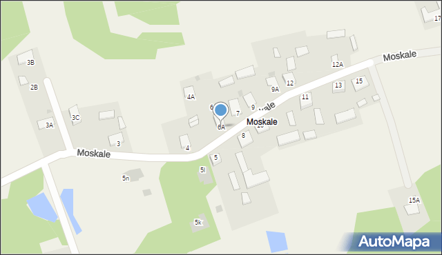 Jastkowice, Moskale, 6A, mapa Jastkowice