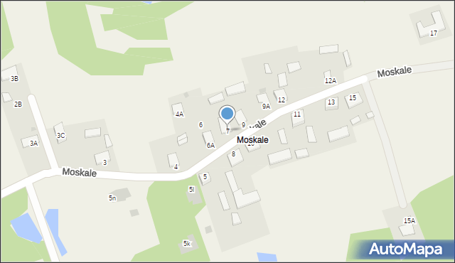 Jastkowice, Moskale, 7, mapa Jastkowice