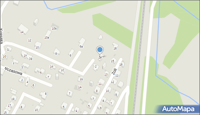 Jaworzno, Modrzejewskiej Heleny, 2a, mapa Jaworzno