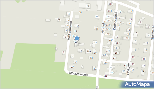 Jaworzno, Modrzewiowa, 8, mapa Jaworzno