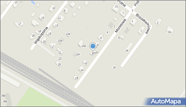 Jelcz-Laskowice, Morelowa, 10, mapa Jelcz-Laskowice