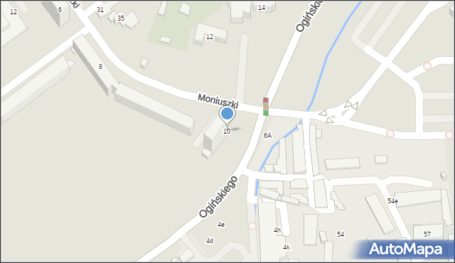 Jelenia Góra, Moniuszki Stanisława, 10, mapa Jelenia Góra