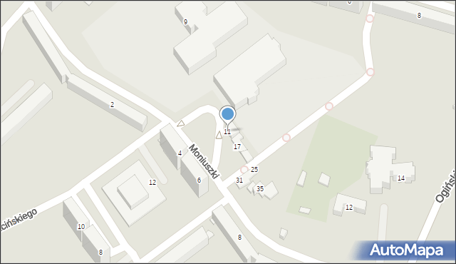 Jelenia Góra, Moniuszki Stanisława, 11, mapa Jelenia Góra