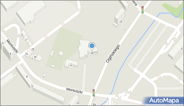 Jelenia Góra, Moniuszki Stanisława, 14, mapa Jelenia Góra