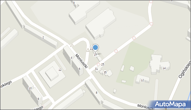 Jelenia Góra, Moniuszki Stanisława, 17, mapa Jelenia Góra