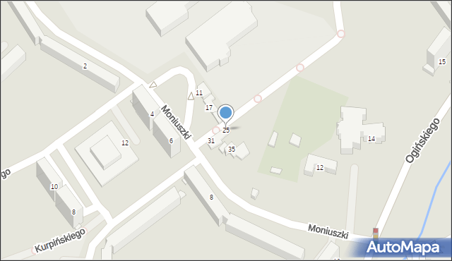 Jelenia Góra, Moniuszki Stanisława, 25, mapa Jelenia Góra