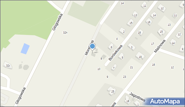 Jerzmanowa, Morelowa, 9, mapa Jerzmanowa