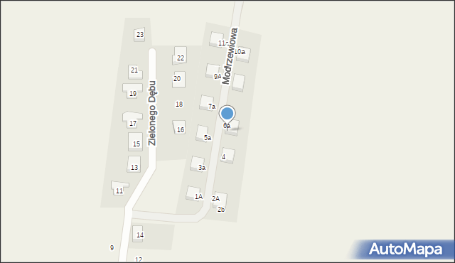 Jeszkowice, Modrzewiowa, 6b, mapa Jeszkowice