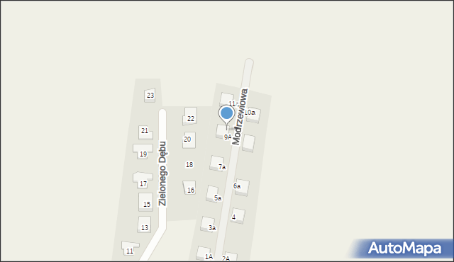 Jeszkowice, Modrzewiowa, 9B, mapa Jeszkowice