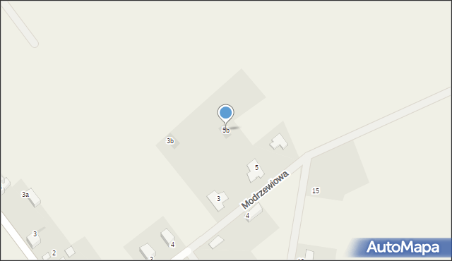 Józefówek, Modrzewiowa, 5b, mapa Józefówek