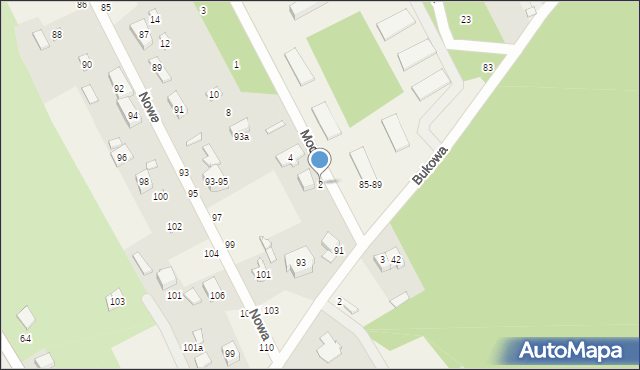 Justynów, Modra, 2, mapa Justynów