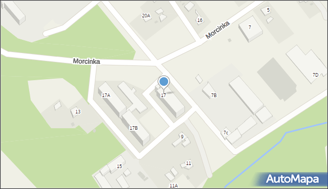 Kaczyce, Morcinka Gustawa, 17C, mapa Kaczyce