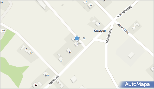 Kaczyce, Morcinka Gustawa, 4, mapa Kaczyce