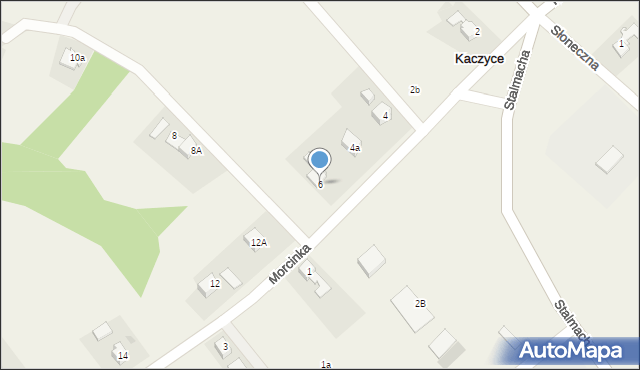 Kaczyce, Morcinka Gustawa, 6, mapa Kaczyce