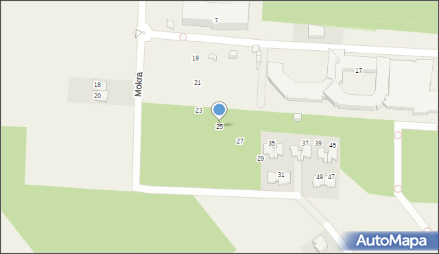 Kajetany, Mokra, 25, mapa Kajetany