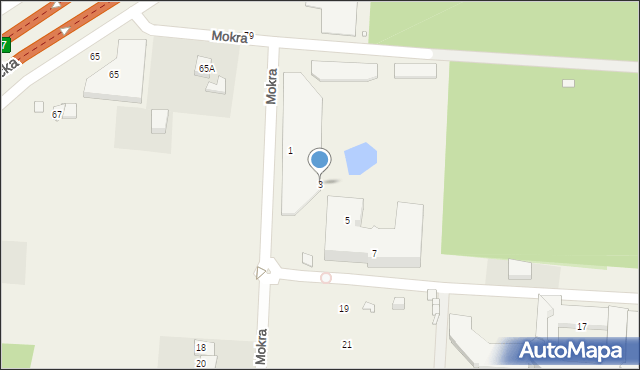 Kajetany, Mokra, 3, mapa Kajetany