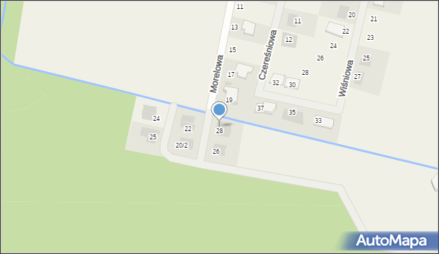 Kąkolewo, Morelowa, 29, mapa Kąkolewo