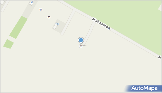 Kalinówka, Modrzewiowa, 60, mapa Kalinówka