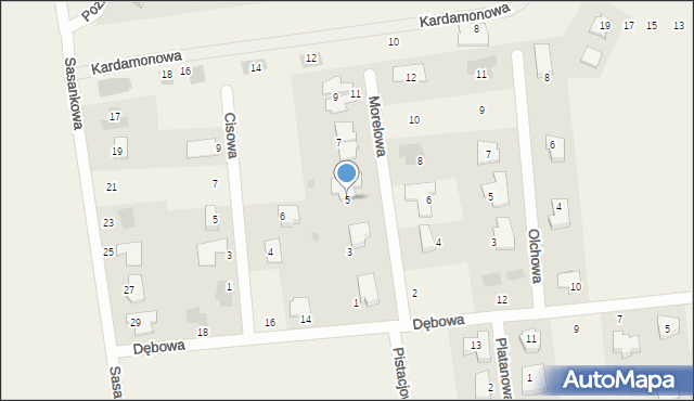 Kalinówka, Morelowa, 5, mapa Kalinówka
