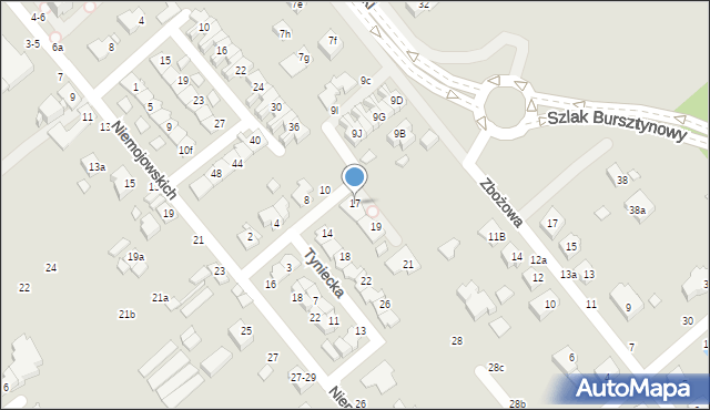 Kalisz, Moniuszki Stanisława, 17, mapa Kalisza