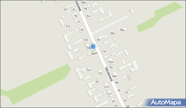 Kałuszyn, Mostowa, 53A, mapa Kałuszyn