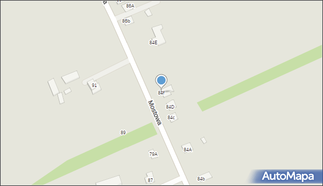 Kałuszyn, Mostowa, 84f, mapa Kałuszyn
