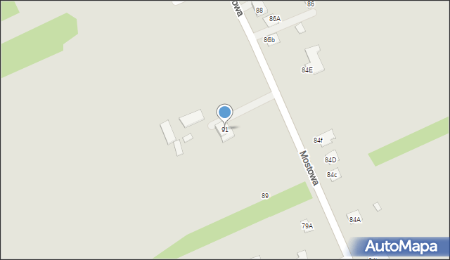 Kałuszyn, Mostowa, 91, mapa Kałuszyn