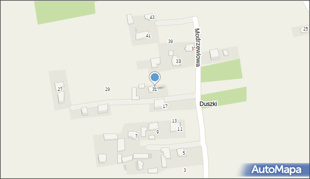 Kamień, Modrzewiowa, 31, mapa Kamień