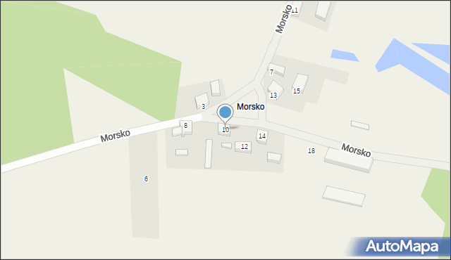 Kamień, Morsko, 10, mapa Kamień