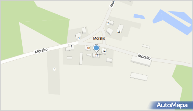 Kamień, Morsko, 12, mapa Kamień