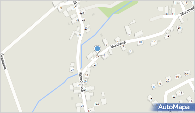 Kamieniec Ząbkowicki, Mostowa, 1a, mapa Kamieniec Ząbkowicki