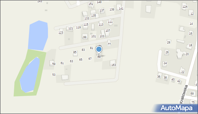 Karniowice, Modrzewiowa, 69, mapa Karniowice