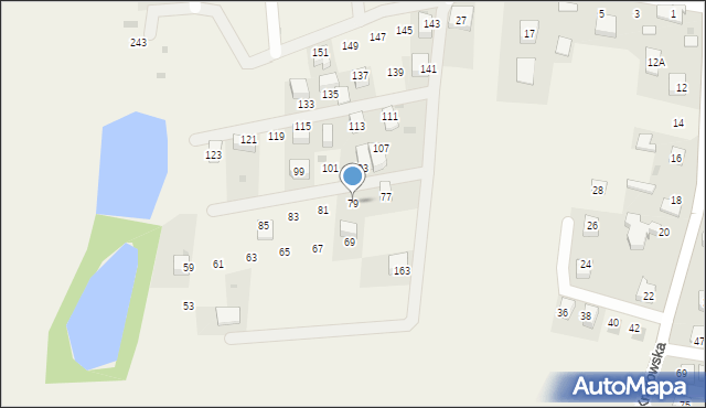 Karniowice, Modrzewiowa, 79, mapa Karniowice