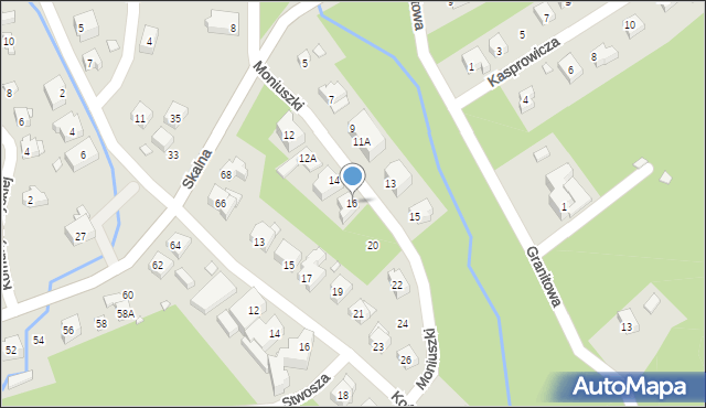 Karpacz, Moniuszki Stanisława, 16, mapa Karpacz