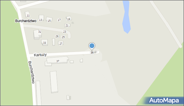 Kartuzy, Modrzewiowa, 35, mapa Kartuzy