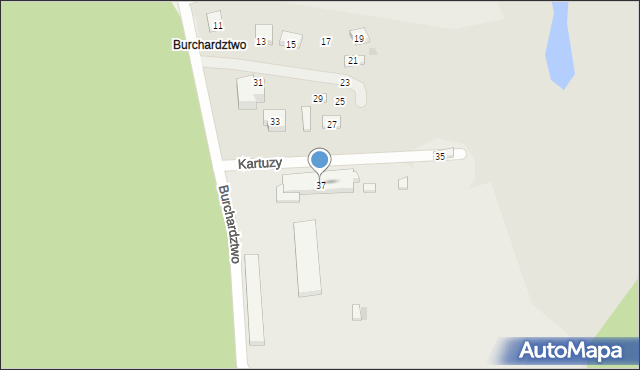 Kartuzy, Modrzewiowa, 37, mapa Kartuzy