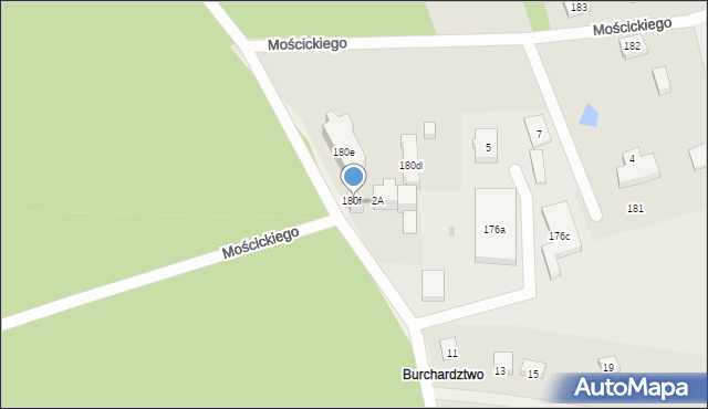 Kartuzy, Mościckiego Sobiesława, Nadleśniczego, 2, mapa Kartuzy