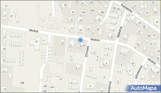 Karwia, Mokra, 11, mapa Karwia