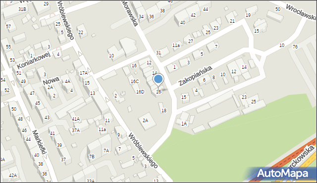 Katowice, Morawska, 16, mapa Katowic