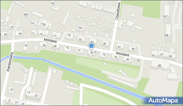 Katowice, Morawa, 74, mapa Katowic
