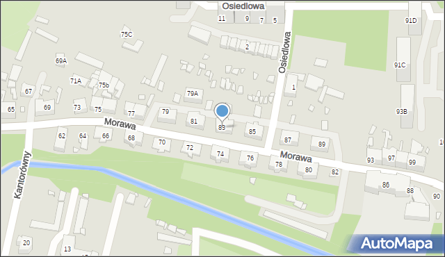 Katowice, Morawa, 83, mapa Katowic