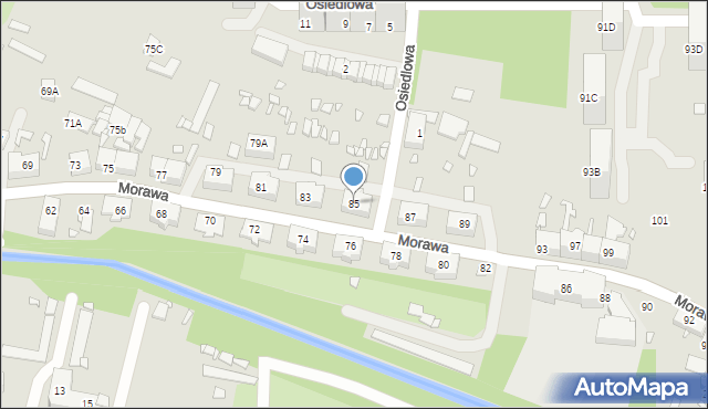 Katowice, Morawa, 85, mapa Katowic